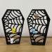 Gothic Style Coffin-Shaped Spider Web 3D Printed Jewelry Stand Decorative Ornament