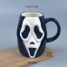 Halloween Atmosphere Funny Ghost Face Ceramic Cup Desk Decoration, Fun Ghost Face Halloween Decor Prop