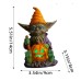 Halloween Pumpkin Holding Sprite Resin Craft Decoration Home Desk Glowing Gnome Figurine Ornament
