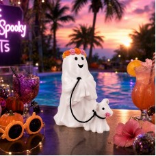 Halloween Ghost Dog Walking Decoration Home Garden Decor Ghost Festival Atmosphere