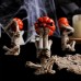 Meditation Yoga Pumpkin Head Skull Doll Decoration Halloween Horror Doll Scene Prop Horror Figurine