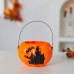 Halloween Pumpkin Lantern Glow-in-the-Dark Pumpkin Handheld Lantern for Kids, Kindergarten Children's Portable Lantern, Pumpkin Bucket Candy Container