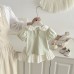 Cute Cartoon Short Sleeve with Ruffled Peter Pan Collar Two-Piece Set for Baby Cute Cartoon Short Sleeve with Ruffled Peter Pan Collar Two-Piece Set for Baby