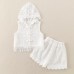 Cute Girl's Lightweight Lace Hollow-Out Two-Piece Set Cute Girl's Lightweight Lace Hollow-Out Two-Piece Set