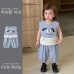 Cute Cartoon Outfit for Toddlers Muslin Two-Piece Set Sleeveless Baby