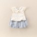 Girls' Floral Short Sleeve Two-Piece Set Girls' Floral Short Sleeve Two-Piece Set