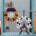 Halloween Pumpkin Skull Decoration Wreath Vine Ring Festival Hanging Ornament Decorative Props