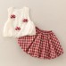 Girl Set, Mushroom Print Two-Piece