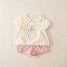 Cute Embroidered Two-Piece Set for Baby Girls