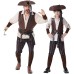 Caribbean Pirates Costume Set for Men and Children, Parent-Child Matching Outfits for Halloween Party and Costume Ball