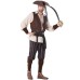 Caribbean Pirates Costume Set for Men and Children, Parent-Child Matching Outfits for Halloween Party and Costume Ball