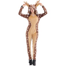 Christmas Costume Cosplay Cute Deer Animal Outfit Khaki Spotted Fawn Stage Performance Clothing