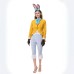 Bunny Rabbit March Hare Cosplay Costume Adult Women Yellow Rabbit Mr. Suit Halloween Stage Costume