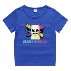 Cotton short sleeved round neck
