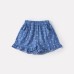Lightweight Baby Girl Denim-Style Bow Set, Casual Printed Strap Top