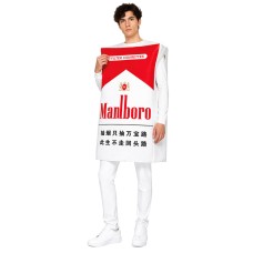 New Halloween Fun Performance Costume Cigarette Cosplay Outfit Classic Marlboro Funny Clothing Party Bar Wear