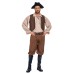 Halloween Vintage Caribbean Pirate Jack Sparrow Cosplay Costume Couple Stage Performance Outfit Set