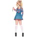 Halloween Circus Clown Costume Good Guys Cosplay Scary Doll Possession Outfit for Women