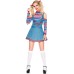 Halloween Circus Clown Costume Good Guys Cosplay Scary Doll Possession Outfit for Women