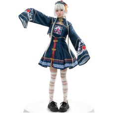 Halloween Anime Cute Female Zombie Costume Retro Stage Performance Clothing Ancient Costume Game Anime COS Playwear Halloween Anime Cute Female Zombie Costume Retro Stage Performance Clothing Ancient Costume Game Anime COS Playwear
