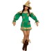 Green Scarecrow Cosplay Costume from The Wizard of Oz, Clown Stage Performance Outfit