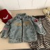 Collar denim outfit versatile for boys and girls