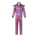 Halloween Costume Cos Bowie Cos Zig Starry Pink Blue Striped Outfit Stage Performance Costume
