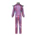 Halloween Costume Cos Bowie Cos Zig Starry Pink Blue Striped Outfit Stage Performance Costume