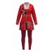 Red Queen Cosplay Costume from Descendants 5, Little Red Riding Hood Anime Cosplay Outfit, Punk Halloween Performance Costume