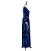 Vintage Court Ball Flared Sleeve Cosplay Medieval Queen Costume Halloween Outfit