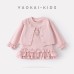 Infant Toddler Knitwear Two-Piece Style Girl's Versatile Cute Korean Cartoon Top
