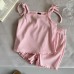 Girl's Cool Tank Top Set Cute and Versatile Thin Strap Two Piece Set