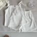 Girl's Cool Tank Top Set Cute and Versatile Thin Strap Two Piece Set