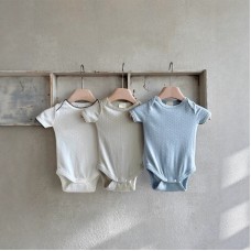 Embroidered Lace Trimmed Onesie for Baby Girls