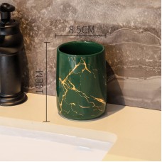 Luxury Couple’s Ceramic Cup Set – High-End Bathroom Tumblers