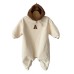 Embroidered baby plush long crawling clothes for infants and young children