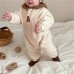 Embroidered baby plush long crawling clothes for infants and young children