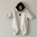 Embroidered baby plush long crawling clothes for infants and young children