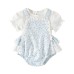 Cute Baby Outfit Short Sleeve Separated Set for Girls