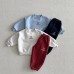 Embroidered letter color blocking casual versatile and plush two-piece set