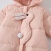 Hooded Down Overall for Baby Girls Winter Warm Clothing Infant and Toddler Wear