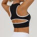 Fashionable Zippered Yoga Crop Top for WomenShock-absorbing, Strappy Back Design, Workout Fitness Tank Top
