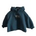 Casual letter hooded looped children's top
