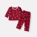 Cute Cartoon Printed Comfortable Two-Piece Home Wear Set for Toddlers and Kids
