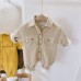 Corduroy thickened warm baby crawling clothes for outdoor wear