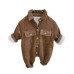 Corduroy thickened warm baby crawling clothes for outdoor wear