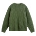 Round neck long sleeved woolen men's clothing