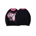 Broken hole letter round neck top