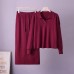 Two-Piece Set with Polo Neck Casual Outfit