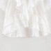 French V-neck ruffled slim fit top